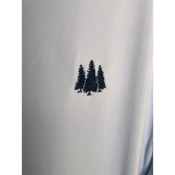 Greyson Tate Mockneck 1/4 Zip Pine Tree Performance Shirt Wolf Blue Mens Size XL - Picture 5 of 10